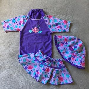UV Skinz Swim Set (12-18 months) 🐚💜
